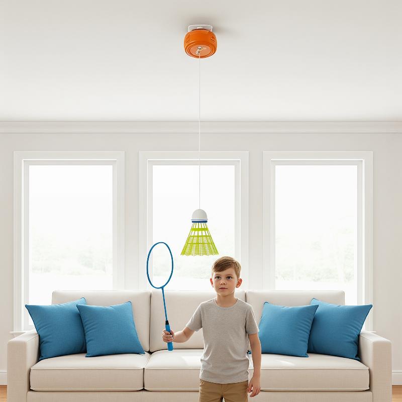 Badminton Counter - Entraîneur de badminton rétractable automatique, rebondisseur